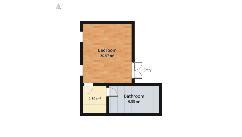 Bedroom design idea floor plan 39.57