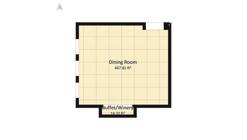 Elegant Dining Room floor plan 49.54