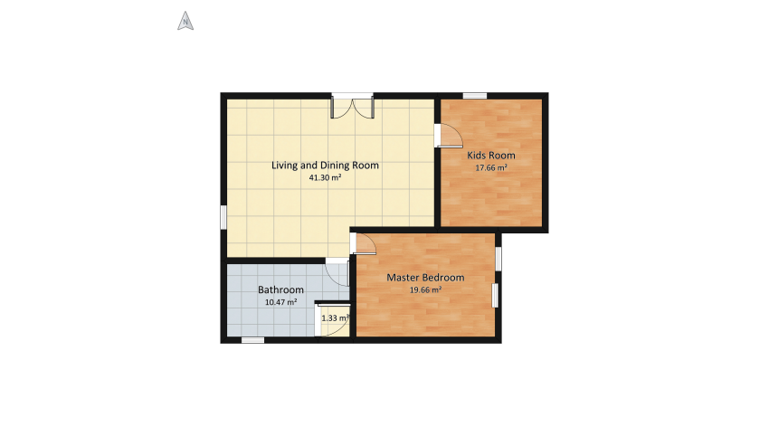 Family Apartment floor plan 100.26