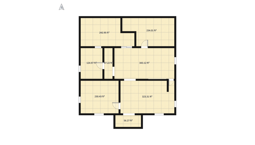 Lydius House floor plan 166.69