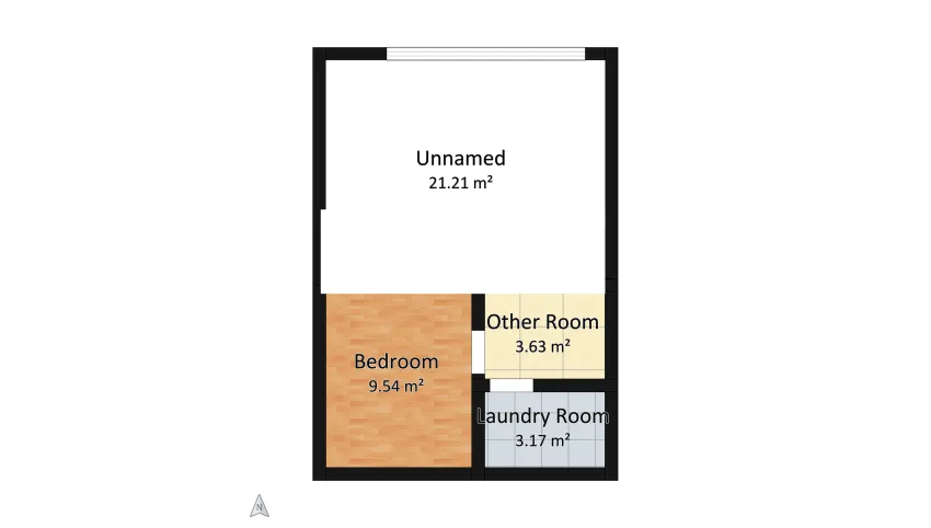 apartment wiht garden floor plan 90.37