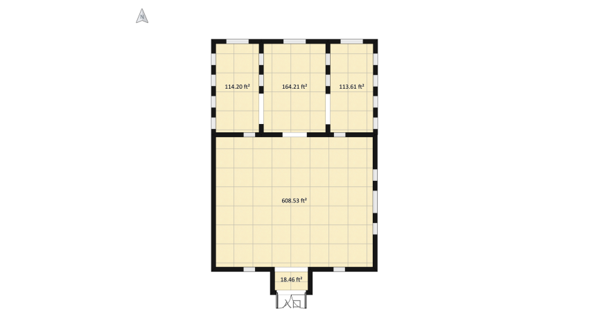 black and white modern workspace and office floor plan 104.48