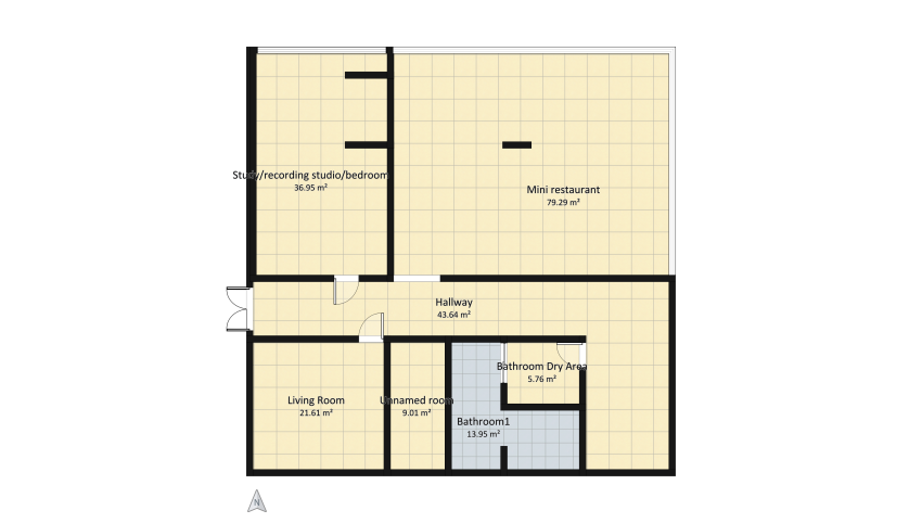 Tiny home floor plan 210.2