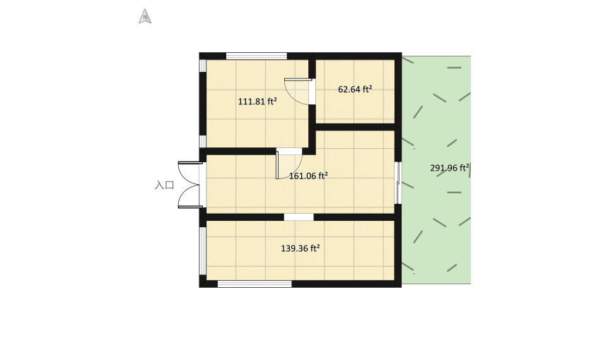 Blue Themed House floor plan 78.42