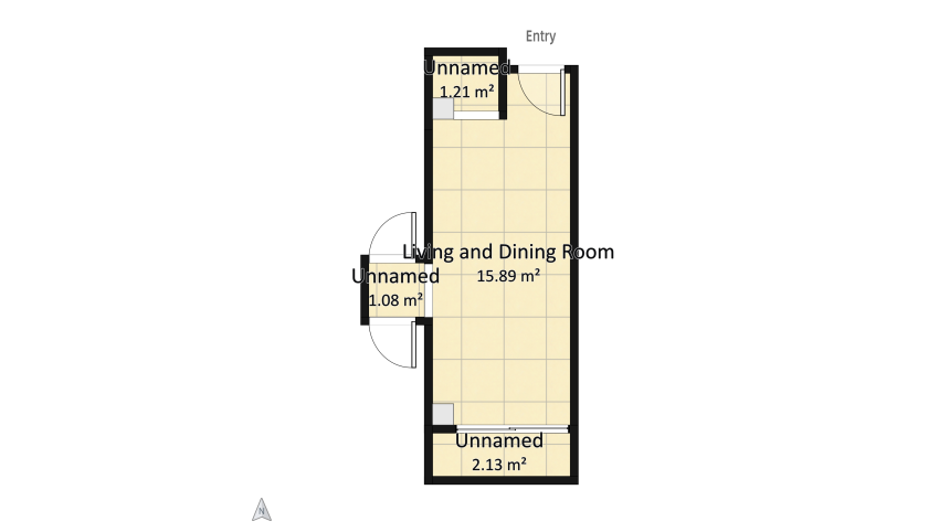 Proyecto divisionn de cocina y sala floor plan 18.35
