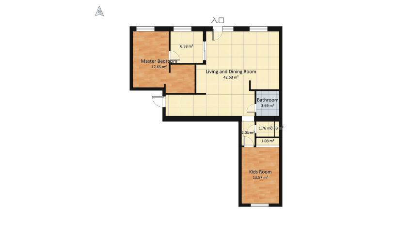 Dambaev's home floor plan 101.83