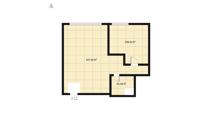 Apartment 1.0 floor plan 84.38