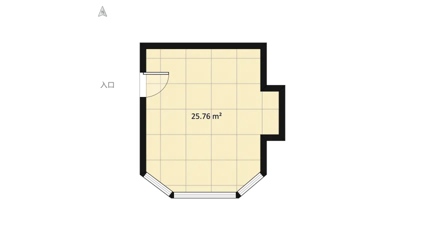 Modern living room /office  floor plan 28.3