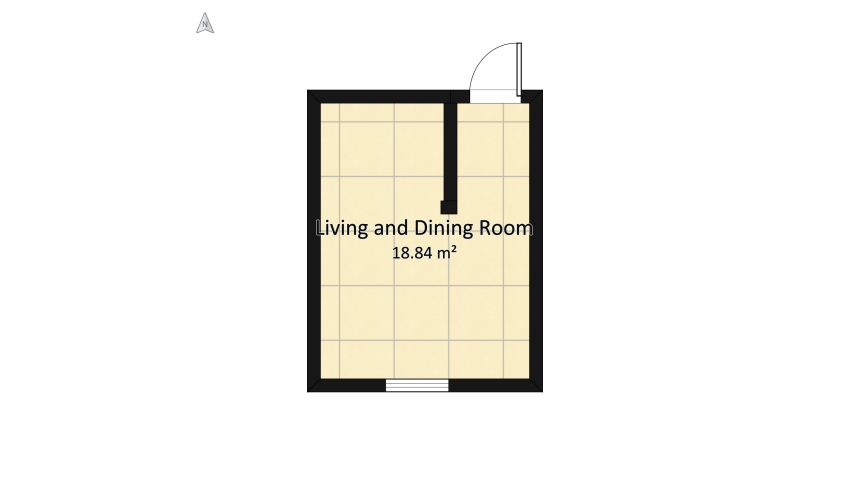 Cozinha e sala de jantar moderna floor plan 21.53
