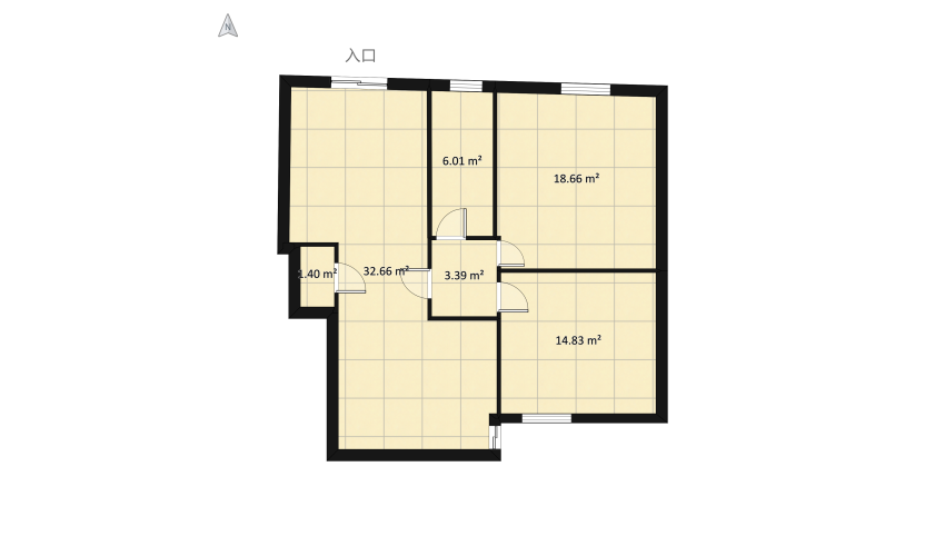 casa nuova. floor plan 85.05