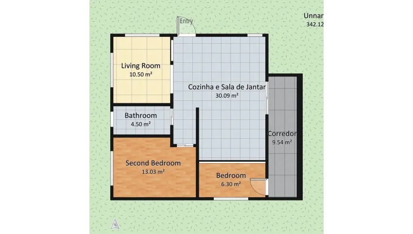 2 andares floor plan 487.36