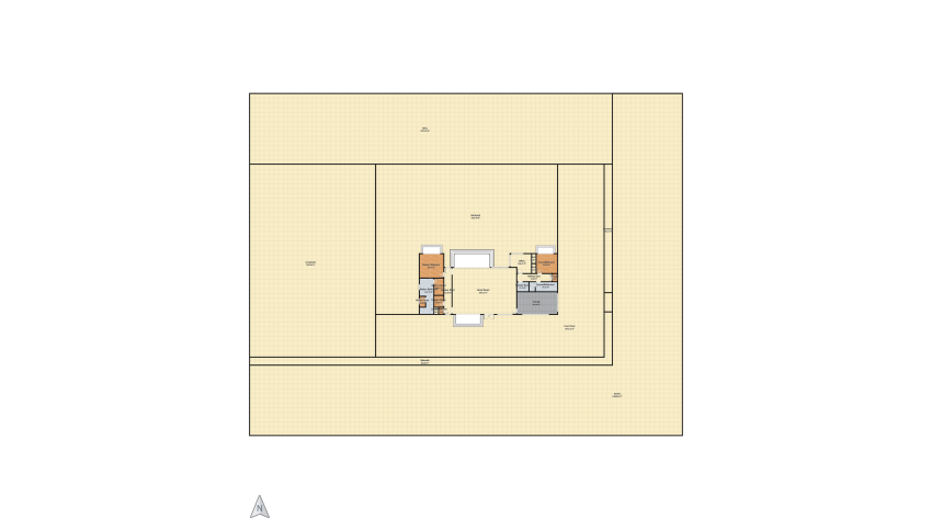 U-shaped House floor plan 5297.32