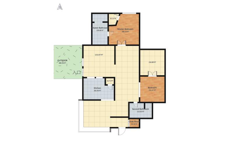 Youtuber House Graphic Design floor plan 300.07