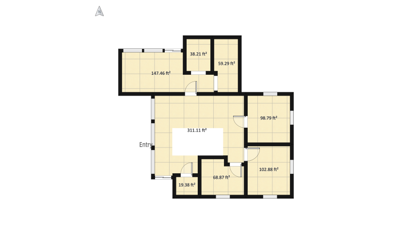 Challenge - Modern house at Chaïma floor plan 537.83
