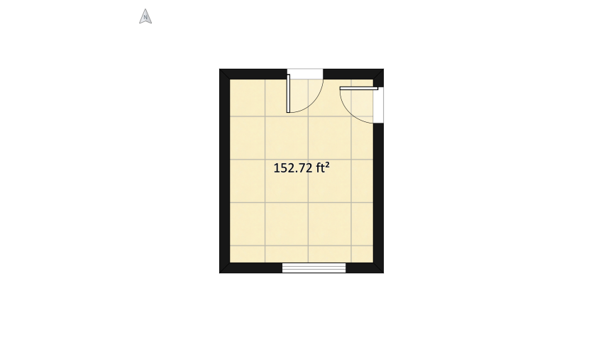 Booklover's Bedroom floor plan 16.07
