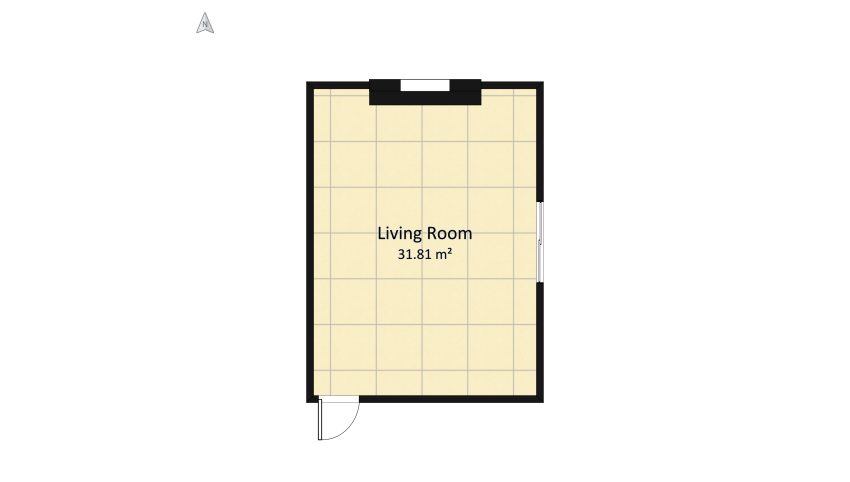 Living Room - Beige and Brown floor plan 34.47