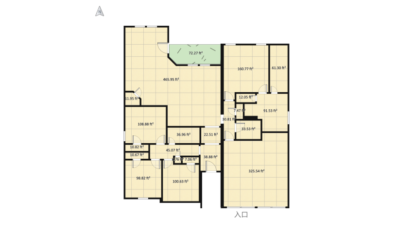 Flip House Project floor plan 176.79