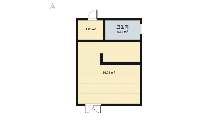 1B edwin floor plan 54.01