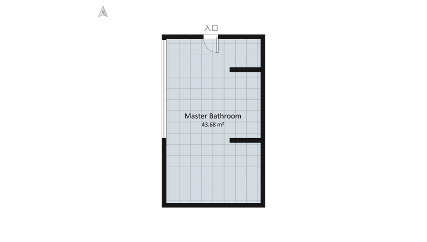 Master Bathroom floor plan 47.87