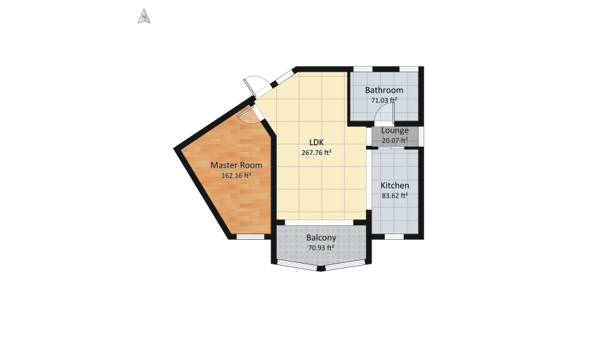 Room 3 - Honeycomb Element floor plan 71.69