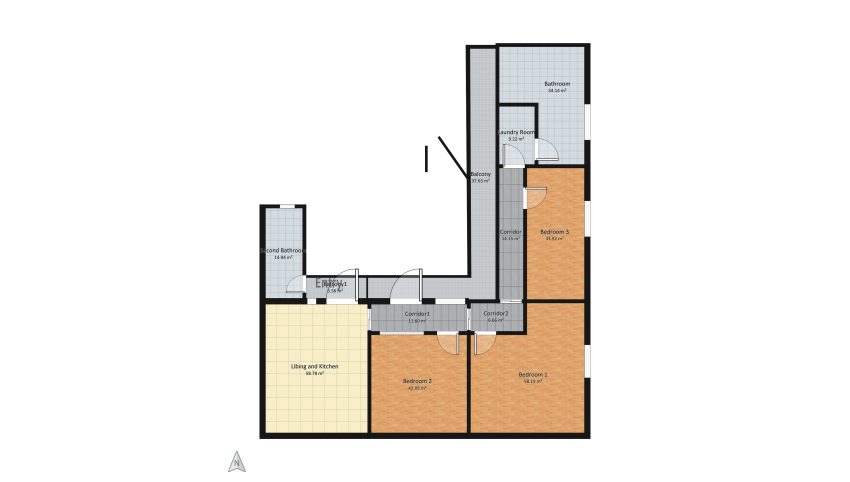 Student's House floor plan 326.86