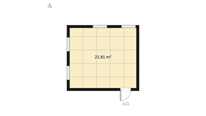 комната Чебоксары floor plan 23.72