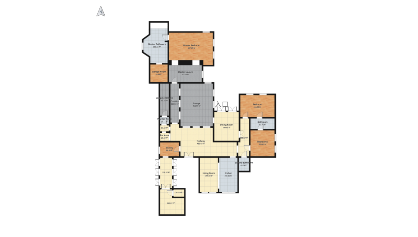 Exact Replica of Kendalls' House floor plan 407.12