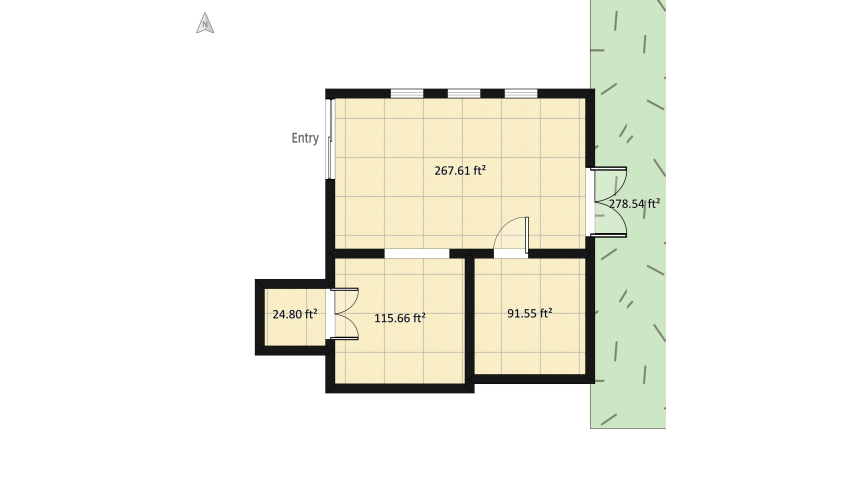 Small Scale Commercial Building floor plan 78.7