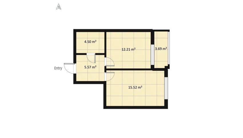 Nastya flat floor plan 47.66