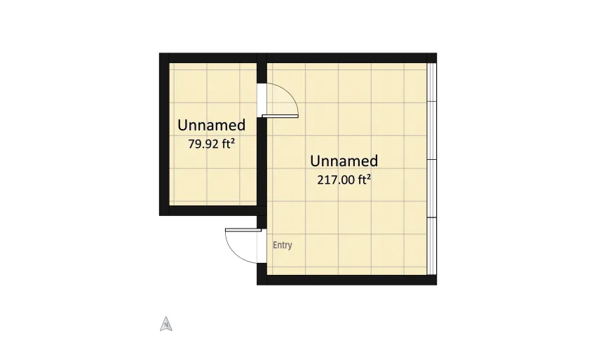 Cozy Apartment room floor plan 27.59