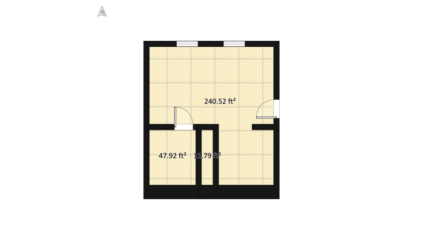 studio floor plan 33.52