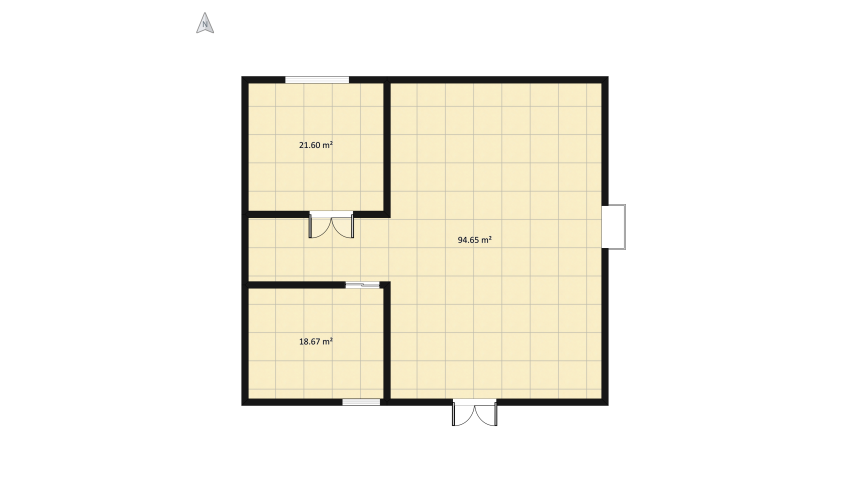 Apartment project (1 Bed and 1 Bath) floor plan 145.09