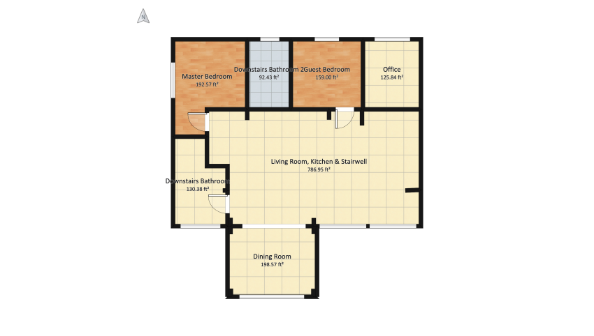 Contemporary California Home floor plan 173.67