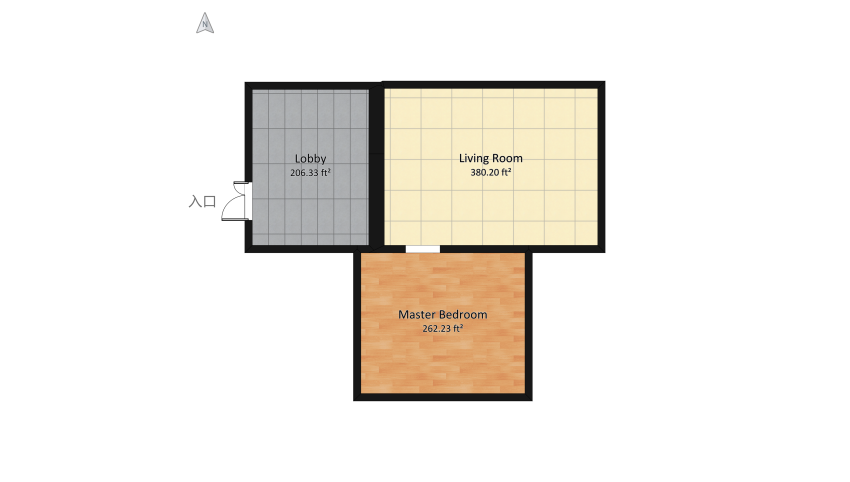 Copy of Room 2- Bold Colors and Geometry floor plan 87.27
