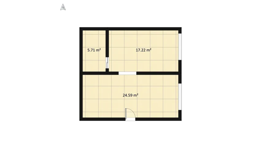 Apartamento estudiante floor plan 53.53