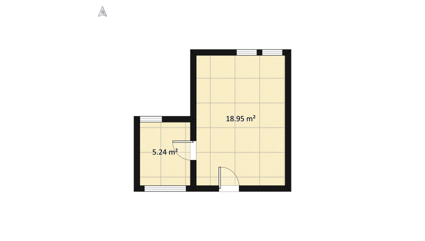 Student's home small floor plan 27.54