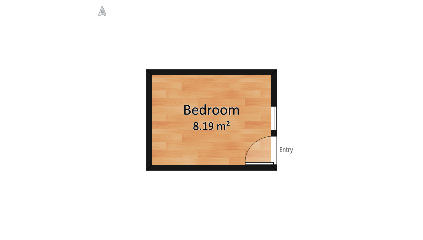 minimalist 8 square meter bedroom design floor plan 9.09
