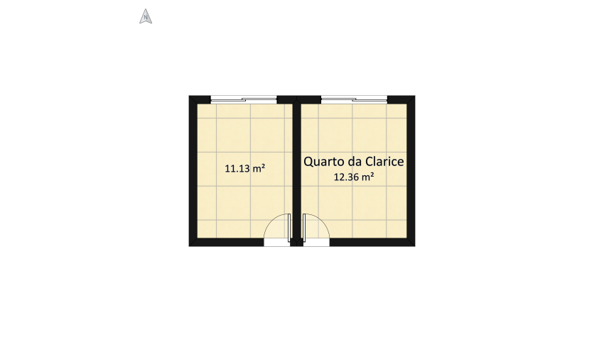 RE2011003 - Fernanda - Quarto Caetano e Clarice floor plan 26.93
