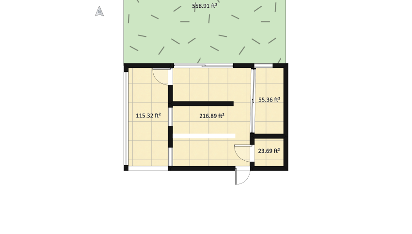 modern small house . floor plan 192