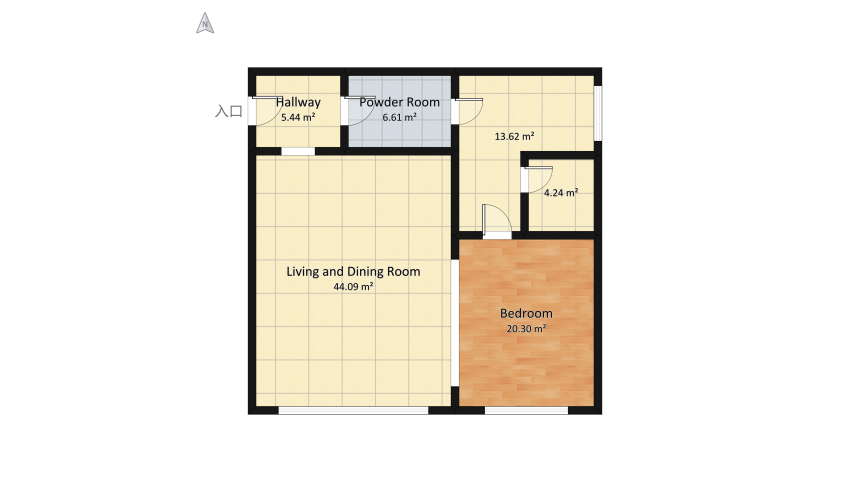 #EasterDayContest - Cozy Suite floor plan 105.5