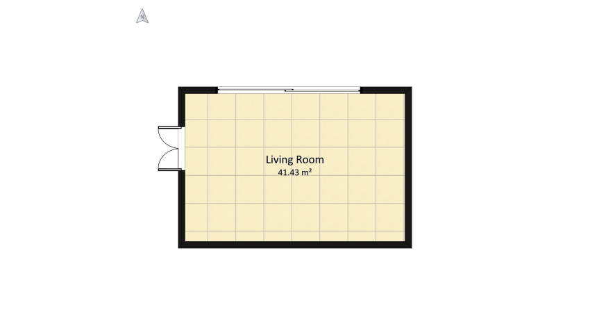Leving room floor plan 44.64