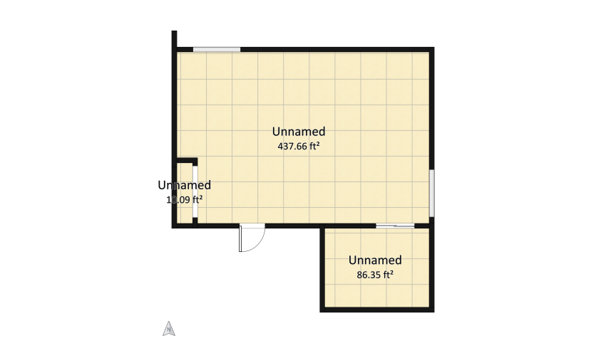 Studio Apartment floor plan 49.62
