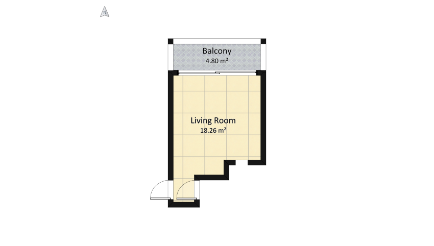 Cozy Living Room floor plan 26.78