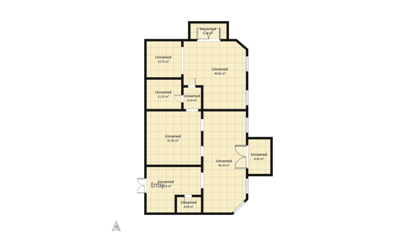 French Apartment floor plan 189.06