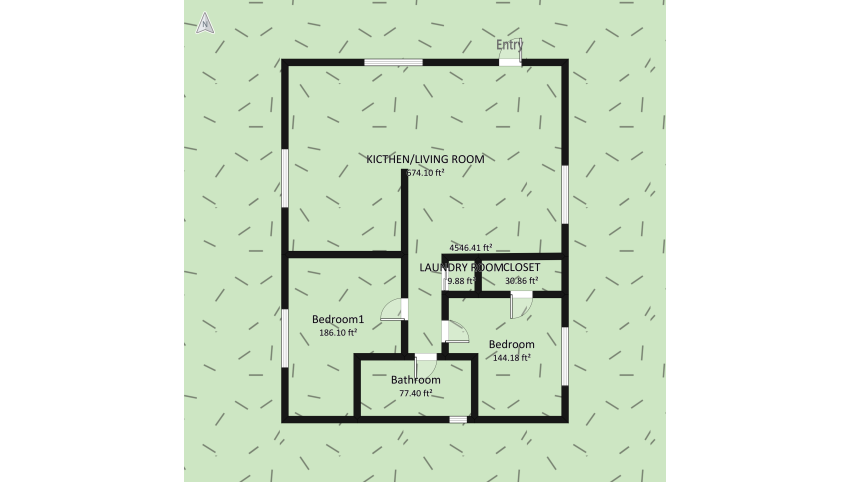 Gavins house floor plan 116.74