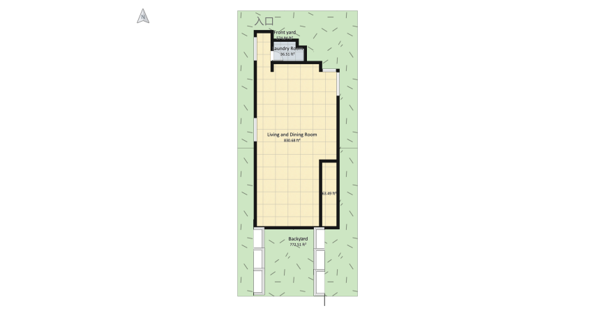 inner-city oasis house floor plan 415.87