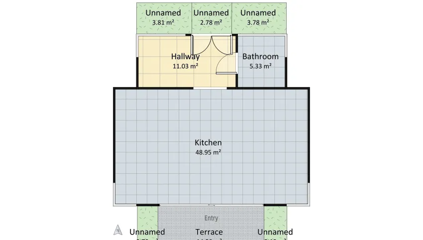 Bauhaus style challenge floor plan 210.45