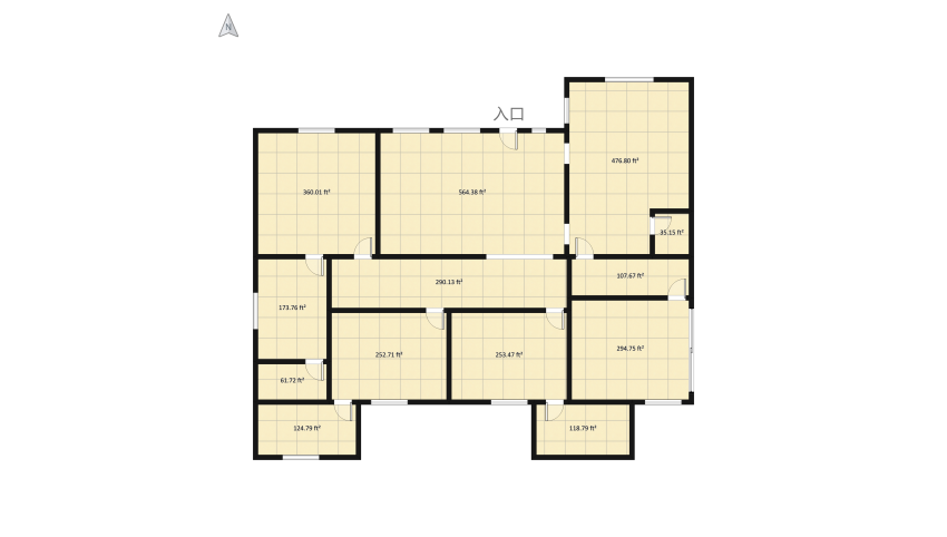 Aesthetic House floor plan 319.55