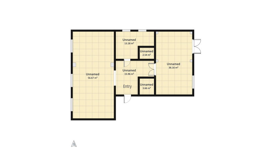 English-style apartment floor plan 128.27