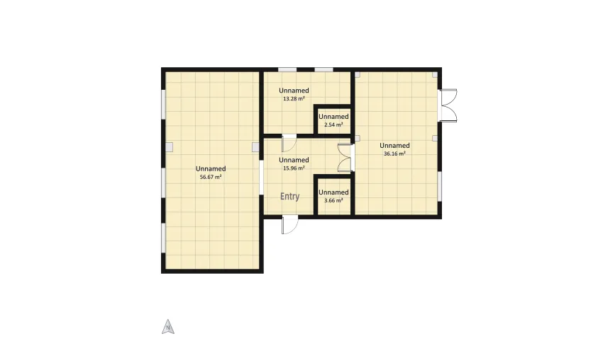 English-style apartment floor plan 128.27